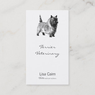 Realistischer Cairn Terrier Hundetermineintrag Terminkarte
