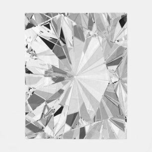 Realistischer Diamant: 3D-Textur Nah-up Fleecedecke
