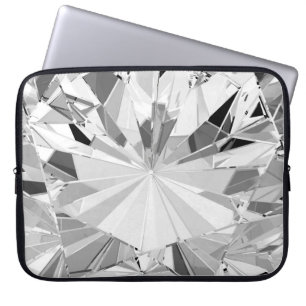 Realistischer Diamant: 3D-Textur Nah-up Laptopschutzhülle