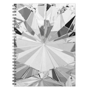 Realistischer Diamant: 3D-Textur Nah-up Notizblock