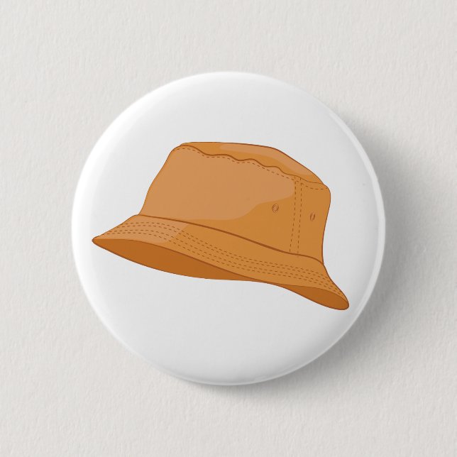 Realistischer Eimerhut Button (Vorderseite)