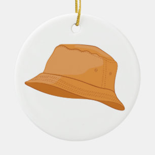 Realistischer Eimerhut Keramik Ornament