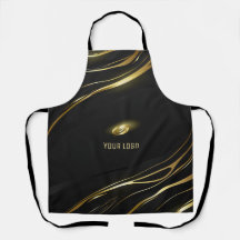 Realistischer eleganter Schwarz-Gold-Hairstil