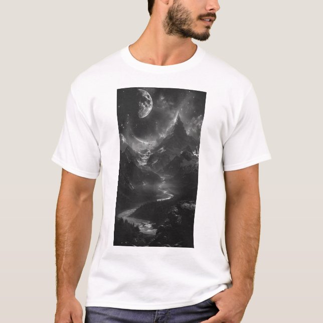 Realistischer Foto Wilderness T - Shirt (Vorderseite)