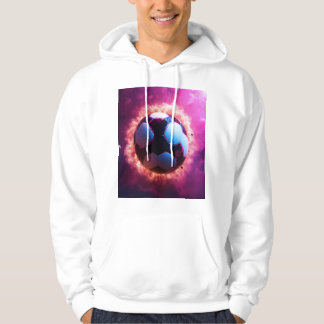 Realistischer Fußballball-Planet-Grafik-T - Shirt