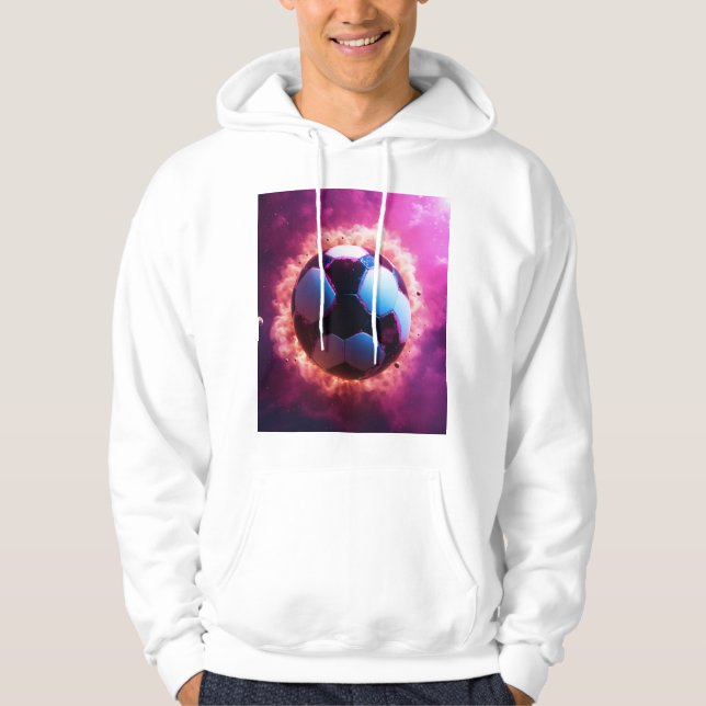 Realistischer Fußballball-Planet-Grafik-T - Shirt (Vorderseite)
