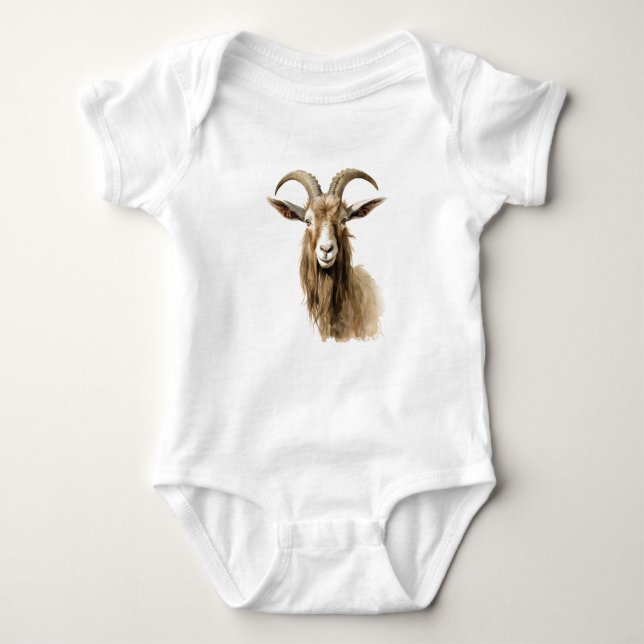 Realistischer Goat-Face-T - Shirt (Vorderseite)