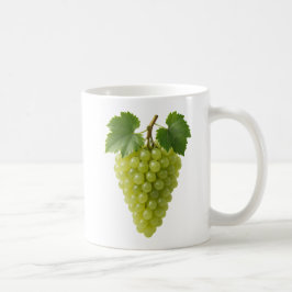 Realistischer Grünweintrauben Kaffeetasse