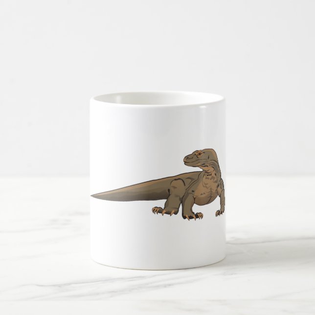 Realistischer Komodo Drache/Monitor-Eidechse Kaffeetasse (Mittel)