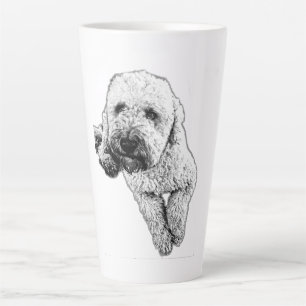 Realistischer Lagotto-Welpen-Tinten-Kaffeebecher Milchtasse