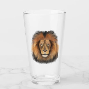 realistischer Löwenkönig des Dschungels, männlich, Glas