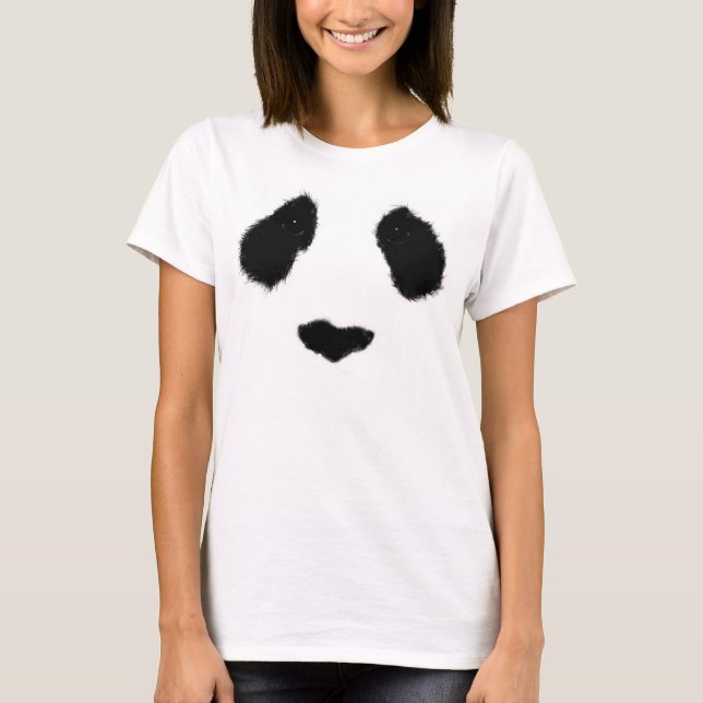 Realistischer Panda-Tee T-Shirt (Vorderseite)