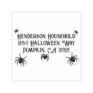 Realistischer Schwarzer Spider Permastempel