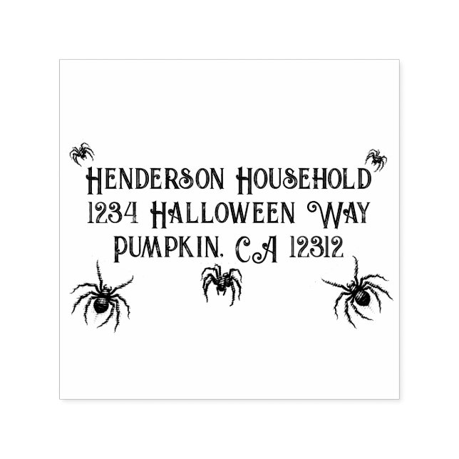 Realistischer Schwarzer Spider Permastempel (Design)