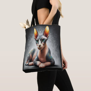 Realistischer Sphynx-Katze, sphynx-haarloser Katze Tasche