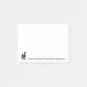 Realistischer Standard Schnauzer Personalize Notes Post-it Klebezettel