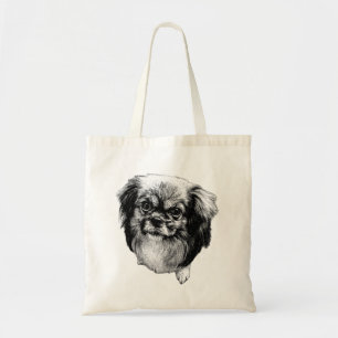 Realistischer Tibetan Spaniel-Tote – Hunde-Foto-Ku Tragetasche