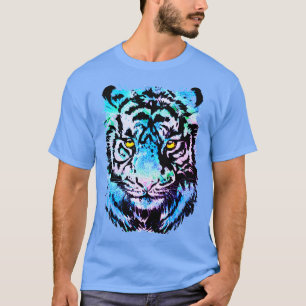 Realistischer Tiger - Cooler Tiger Kopf Zeichnend T-Shirt