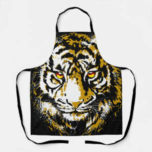 Realistischer Tiger - Cooler Tigerkopf Zeichnend Schürze