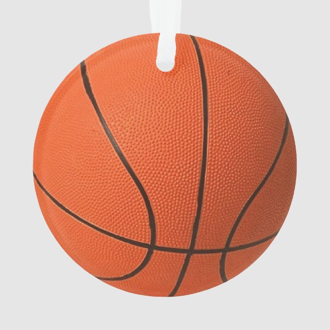 Realistischer und cooler Basketball Ornament (Rückseite)