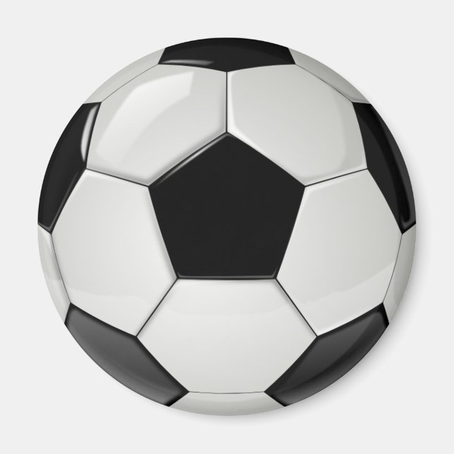 Realistischer und cooler Fußballball Magnet (Vorne)