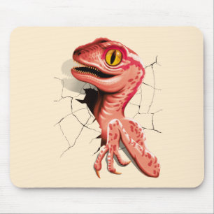 Realistischer Velociraptor Dinosaur Hatching Mousepad