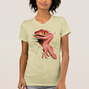 Realistischer Velociraptor Dinosaur Hatching T-Shirt