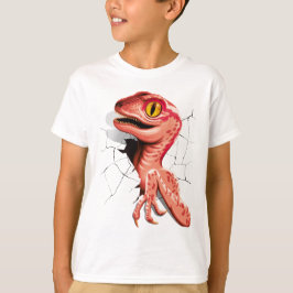 Realistischer Velociraptor Dinosaur Hatching T-Shirt