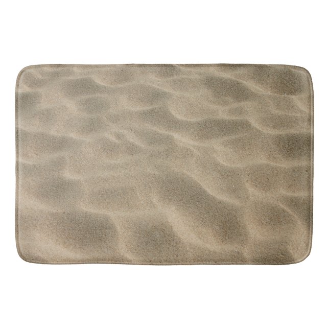Realistischer weicher Strand-Sand Badematte (Vorderseite)