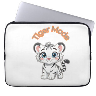 Realistischer Weißer Tiger – Fotorealistischer Wil Laptopschutzhülle