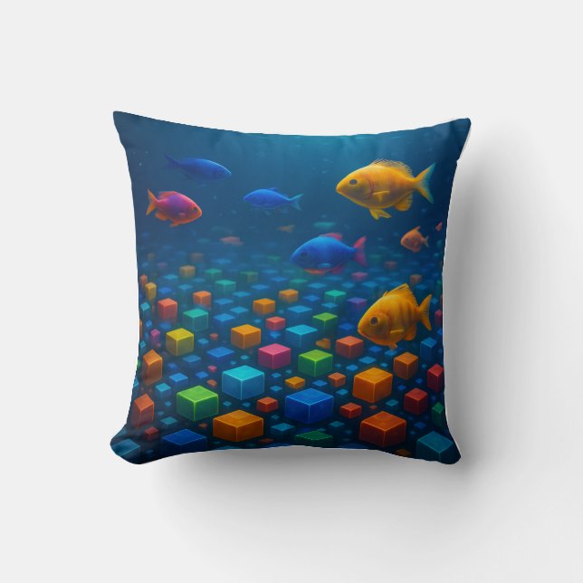 Realistisches 3D-Fish Throw Kissen - Room Decorate (Vorderseite)