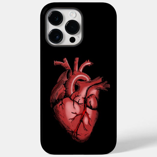 Realistisches Anatomisches Herzbild Case-Mate iPhone 14 Pro Max Hülle (Rückseite)