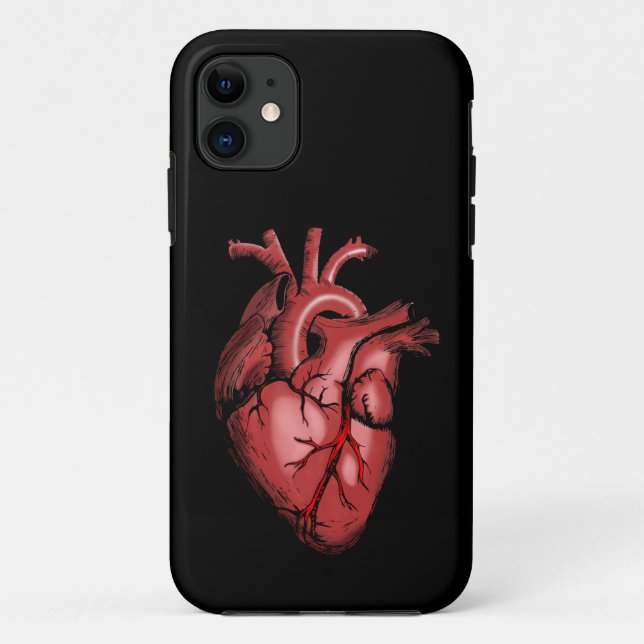 Realistisches Anatomisches Herzbild Case-Mate iPhone Hülle (Rückseite)