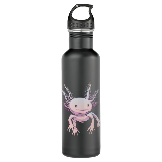 Realistisches Axolotl-Tier Edelstahlflasche (Vorderseite)
