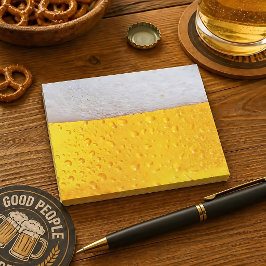 Realistisches Bier Post-it Klebezettel
