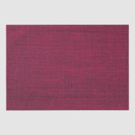 Realistisches Burlap Rustic Simple Magenta Burgund Seidenpapier