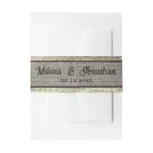 Realistisches Burlap Rustikales Bauernhaus Gold & 