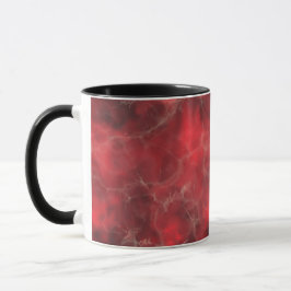 Realistisches Design aus rotem Marmor Tasse