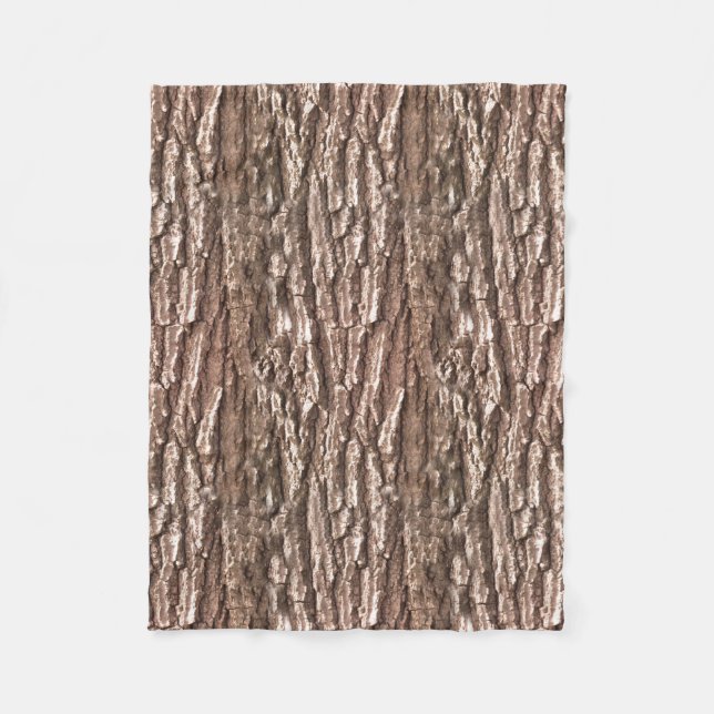 Realistisches Foto-Baum-Barken-Natur-Muster Fleecedecke (Vorderseite)