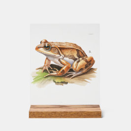 Realistisches Frosch-Schild - Inspirierte Dekorati Acrylschild