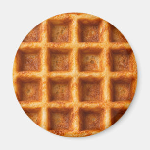 Realistisches geröstetes Waffel-Lebensmitteldesign Magnet