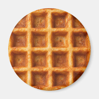 Realistisches geröstetes Waffel-Lebensmitteldesign Magnet