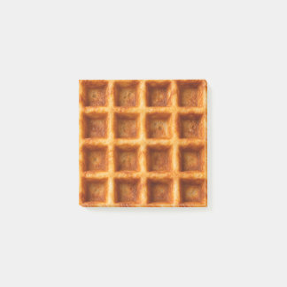 Realistisches getoastetes quadratisches Waffel-Des Post-it Klebezettel