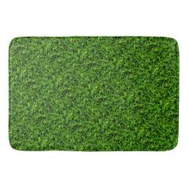 Realistisches Gras Foto Textur Funny Bright Green Badematte