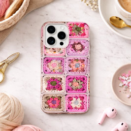 Realistisches Häkel-Granny-Square iPhone 15 Pro Hülle