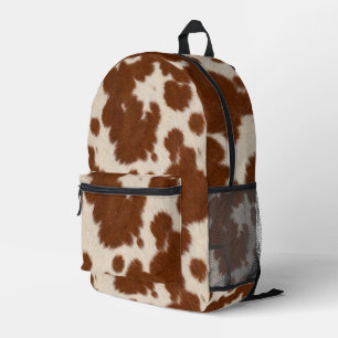 Realistisches Kalbsledermuster Bedruckter Rucksack