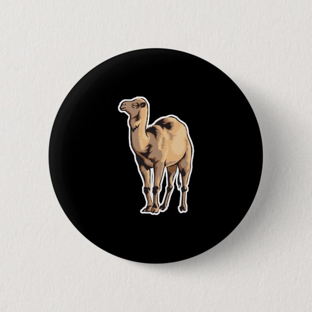 realistisches Kamel Button (Vorderseite)