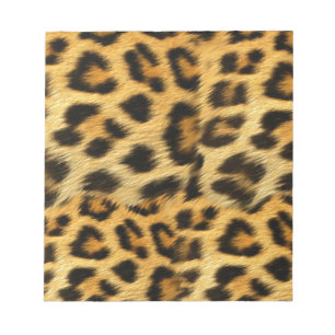 Realistisches Leopardendruckzubehör - trendig Notizblock
