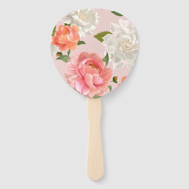 Realistisches Muster für die Frühlingsmuster-Blume Fächer (Vorderseite)
