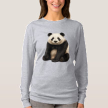 Realistisches Panda-Charm-T-Shirt